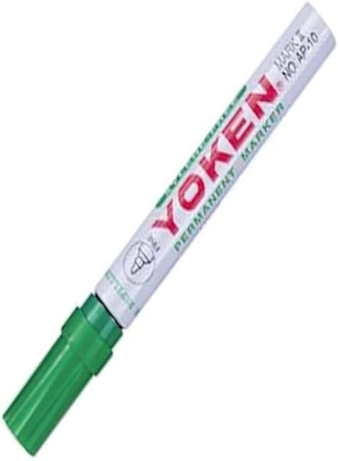 Yoken Xylene-Free Permanent Marker, 4.3 mm Tip, Green